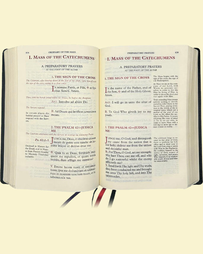 1962 Roman Catholic Daily Missal - Large Print Edition