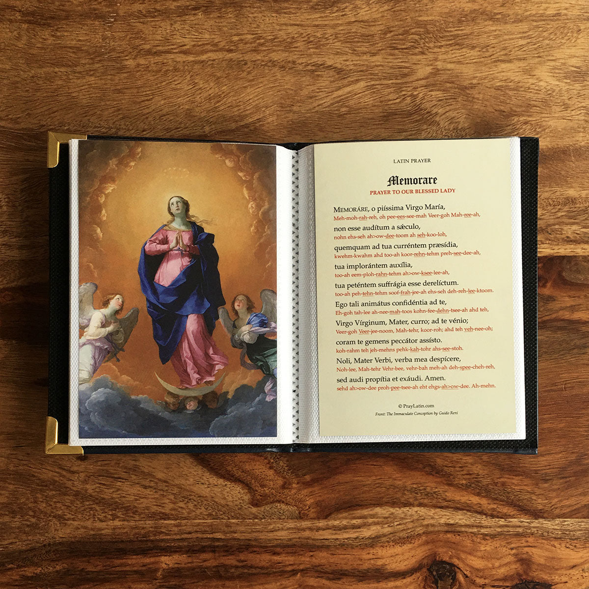 Brass Corner 4" x 6" Prayer Card Album