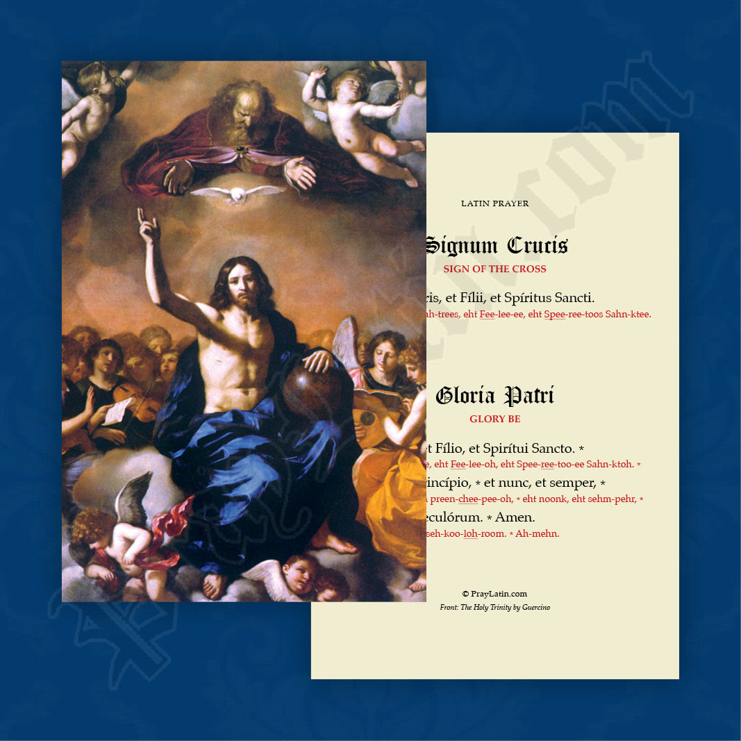 The Sign of the Cross and Glory Be in Latin Pronunciation