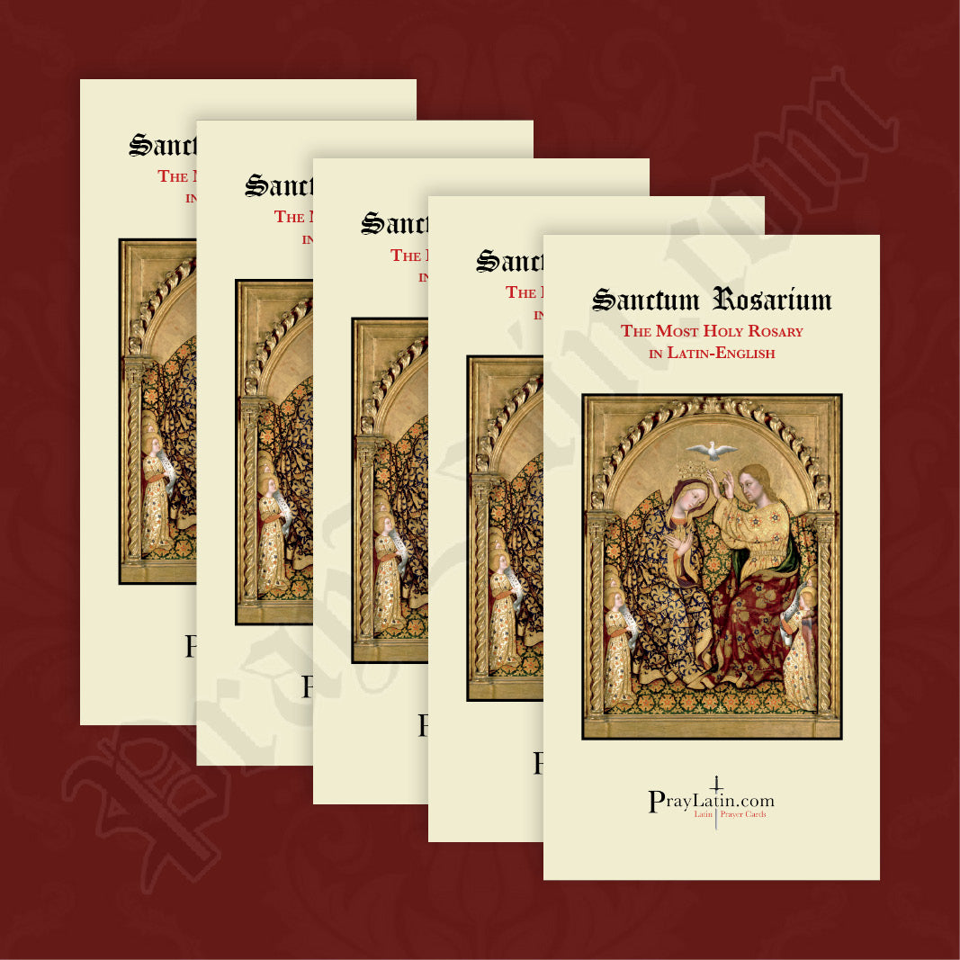 Latin-English Rosary Pamphlet