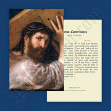 Load image into Gallery viewer, Act of Contrition Prayer Card in Latin and English
