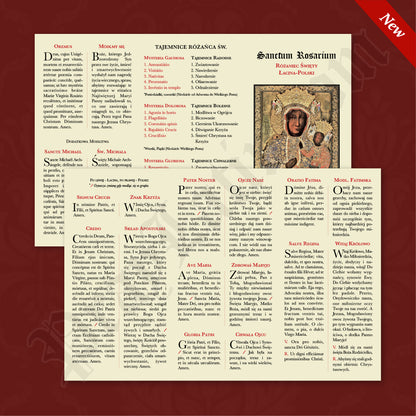 Latin-Polish Rosary Pamphlet