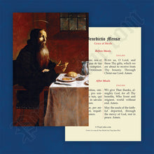 Load image into Gallery viewer, Meal Blessing Prayer Card in Latin and English
