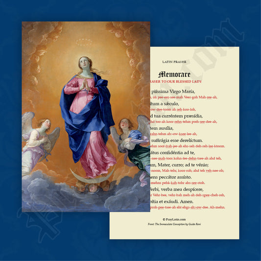 Memorare in Latin Pronunciation