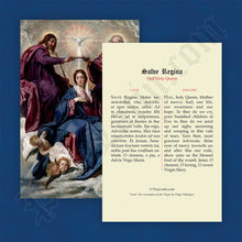 Load image into Gallery viewer, Hail, Holy Queen Prayer Card in Latin and English
