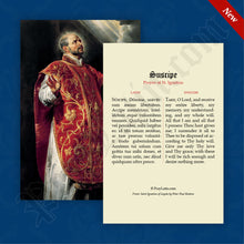 Load image into Gallery viewer, Suscipe Latin-English Prayer Card
