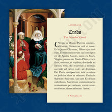 Load image into Gallery viewer, The Apostles&#39; Creed Prayer Card in Latin
