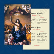 Load image into Gallery viewer, Señal de la Cruz y Gloria al Padre en latín y español - Estampa de oración
