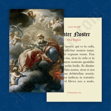 Load image into Gallery viewer, Pater Noster Prayer Card in Latin
