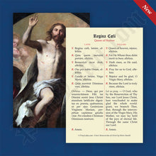 Load image into Gallery viewer, Regina Caeli Latin-English Prayer Card
